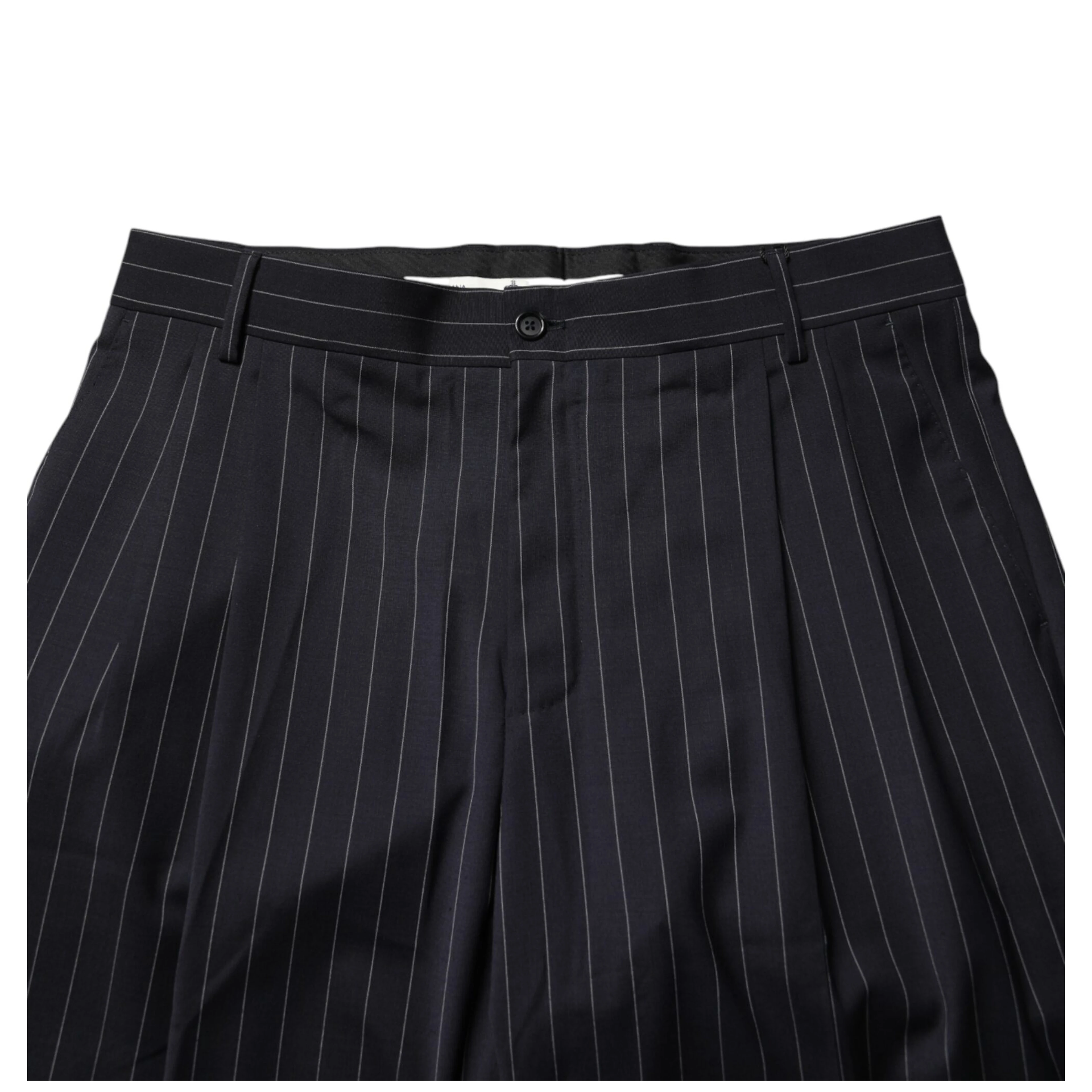 Black Stripe Straight Men Dress Trouser Pants