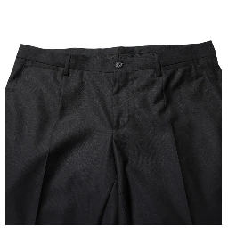 Black Wool Skinny Dress Formal Trouser Pants