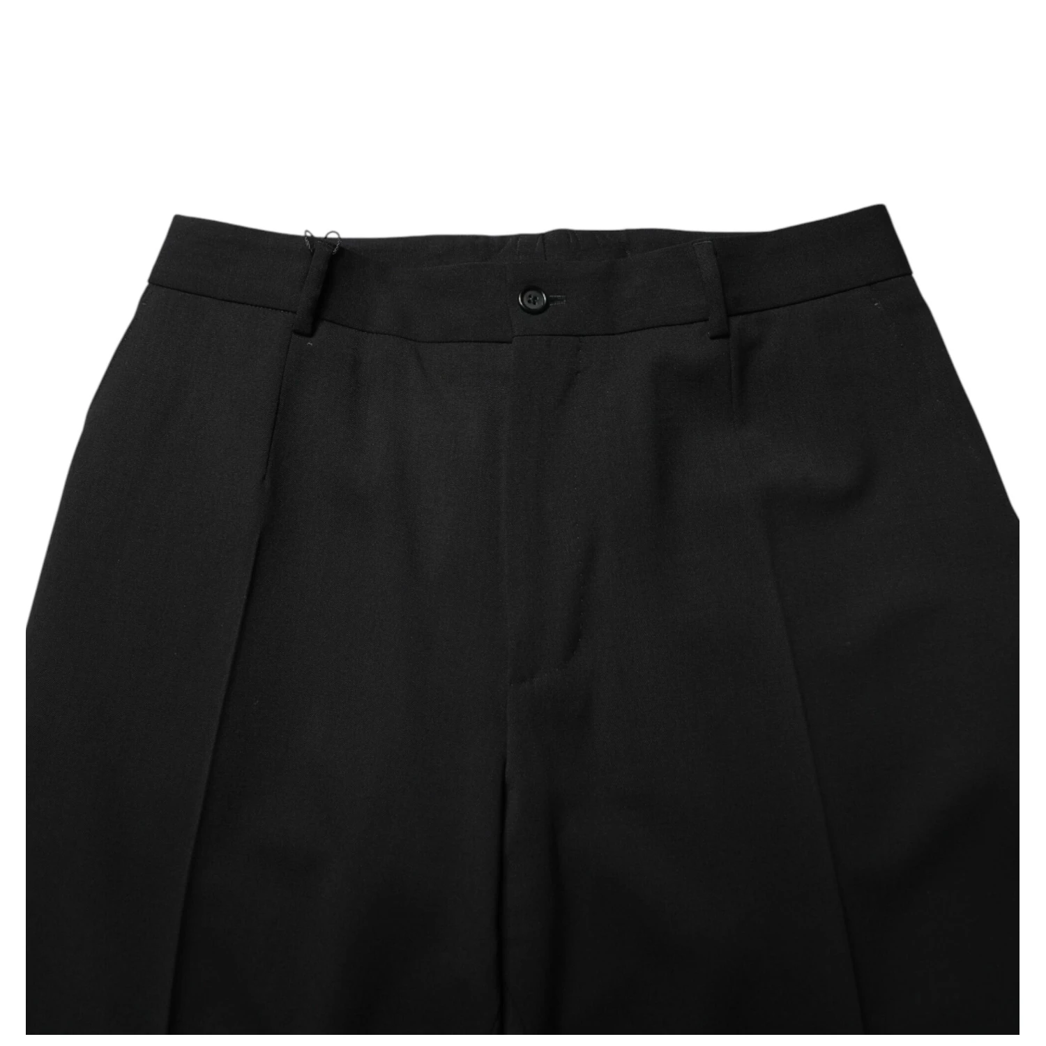 Black Wool Straight Men Dress Trouser Pants