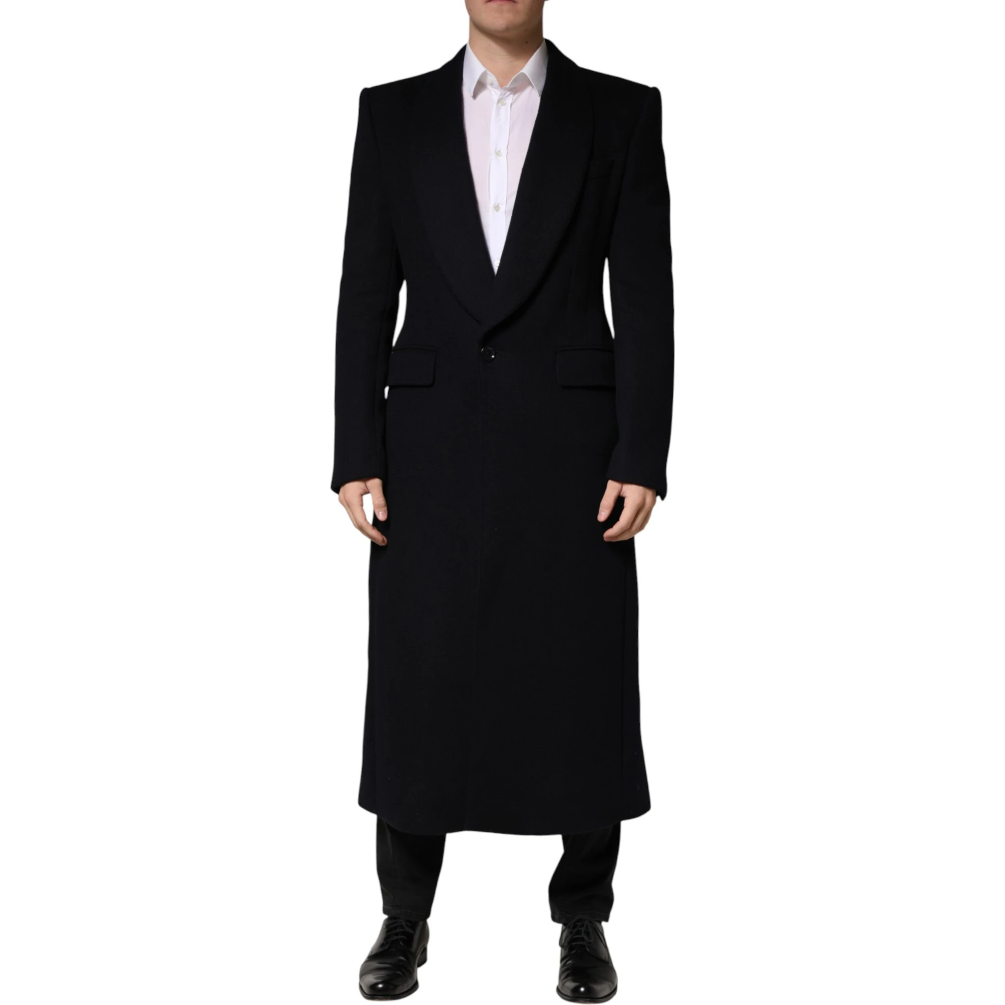 Black Single Breasted Trench Coat Jacket