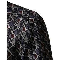 Multicolor Patterned Collared GOLD Men Dress Shirt