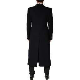 Black Single Breasted Trench Coat Jacket