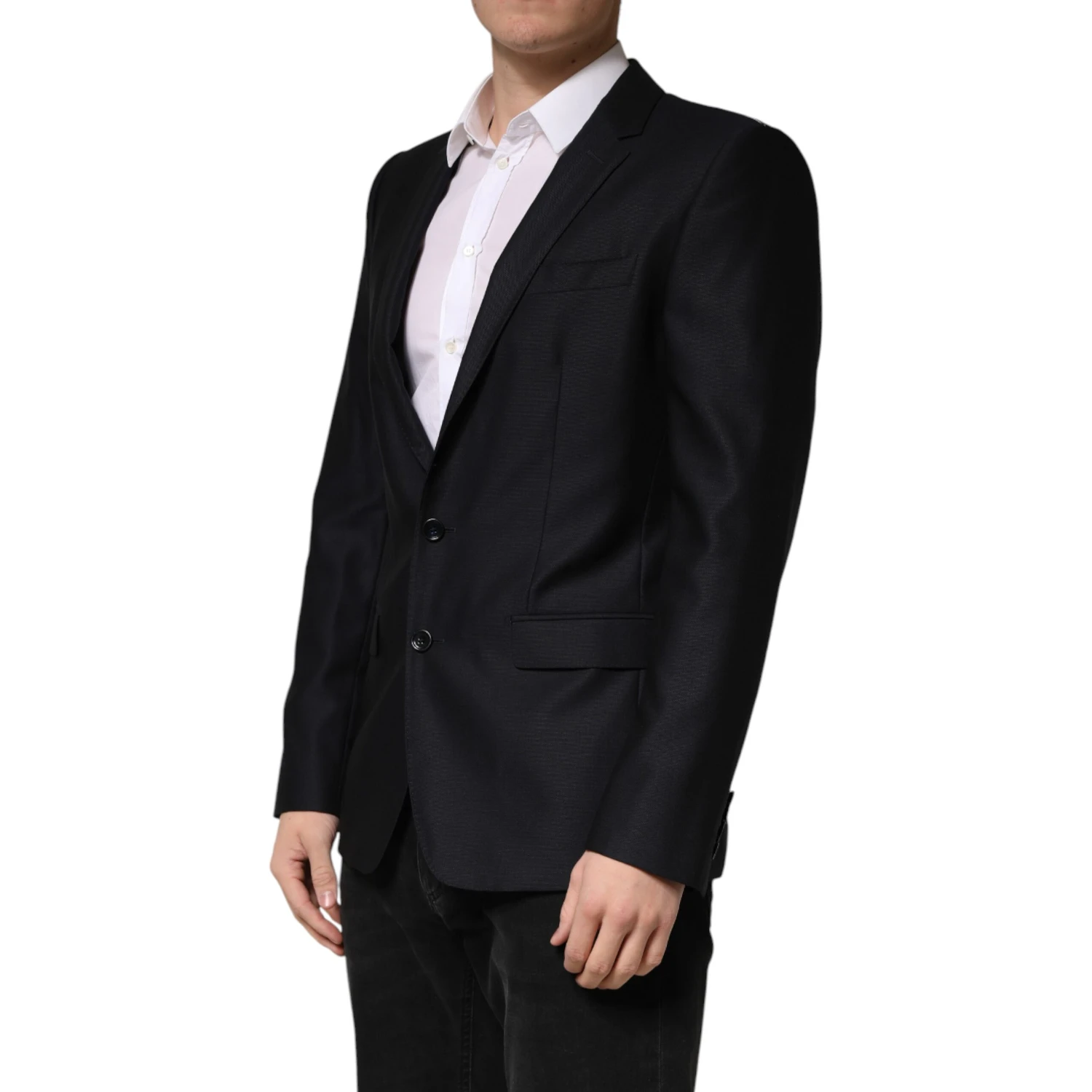 Black MARTINI Single Breasted Jacket Blazer