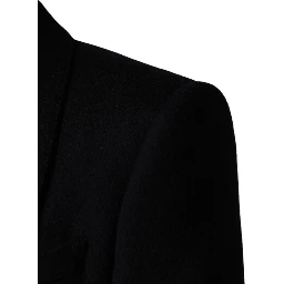 Black Single Breasted Trench Coat Jacket