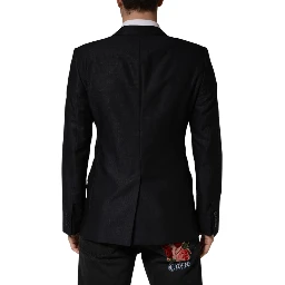 Black MARTINI Single Breasted Jacket Blazer