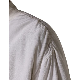 White Silk Full Zip Bomber Blouson Jacket