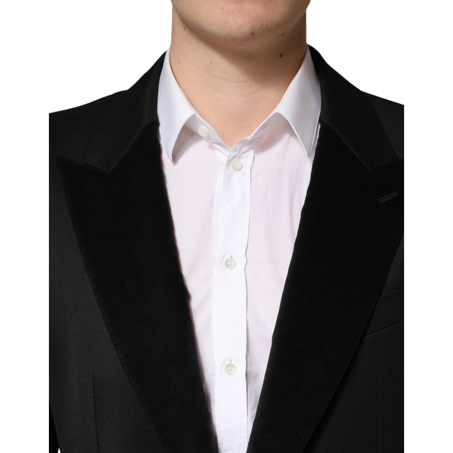 Black Wool Single Breasted Jacket Blazer
