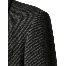 Gray Single Breasted Men Trench Coat Jacket