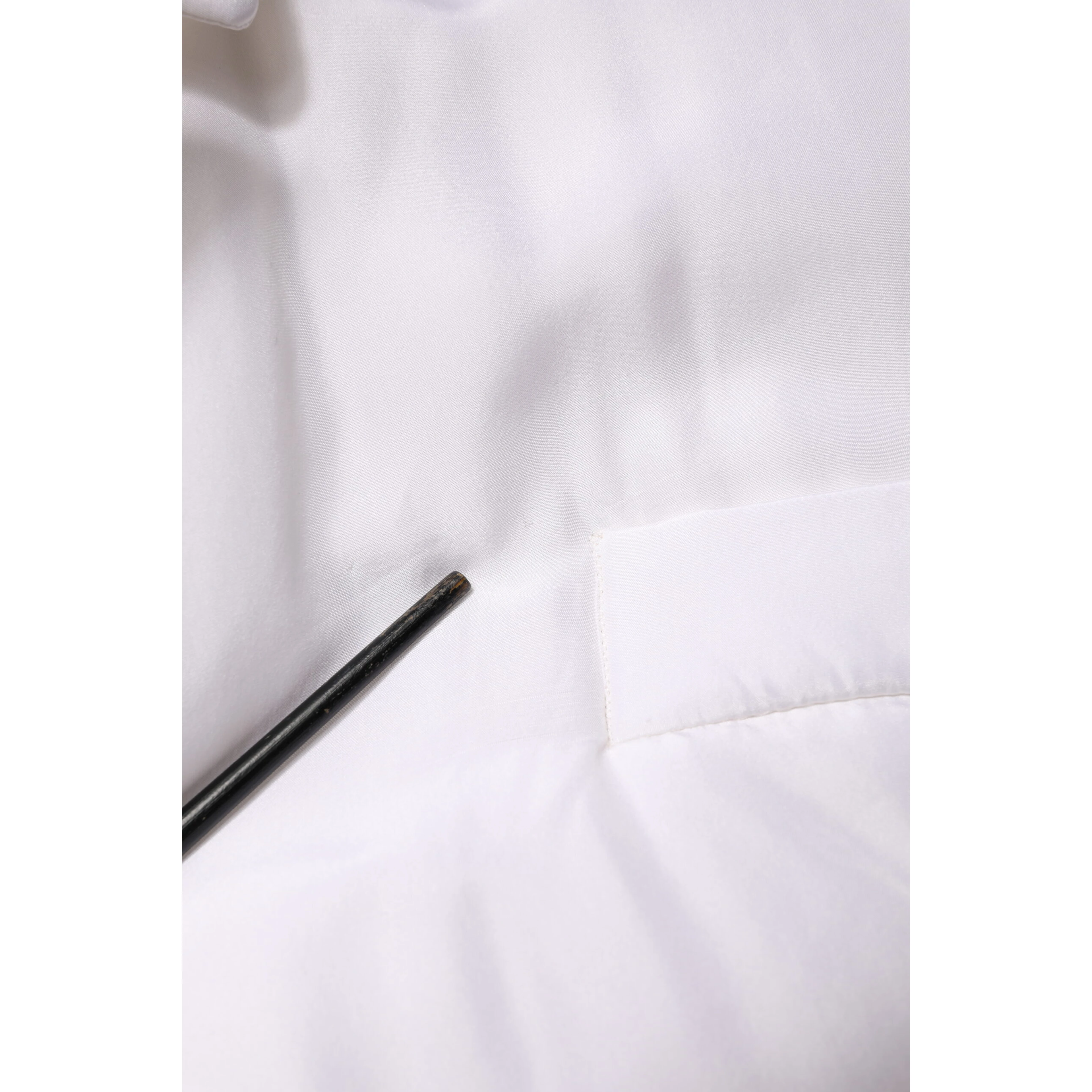 White Silk Padded Parka Men Coat Jacket
