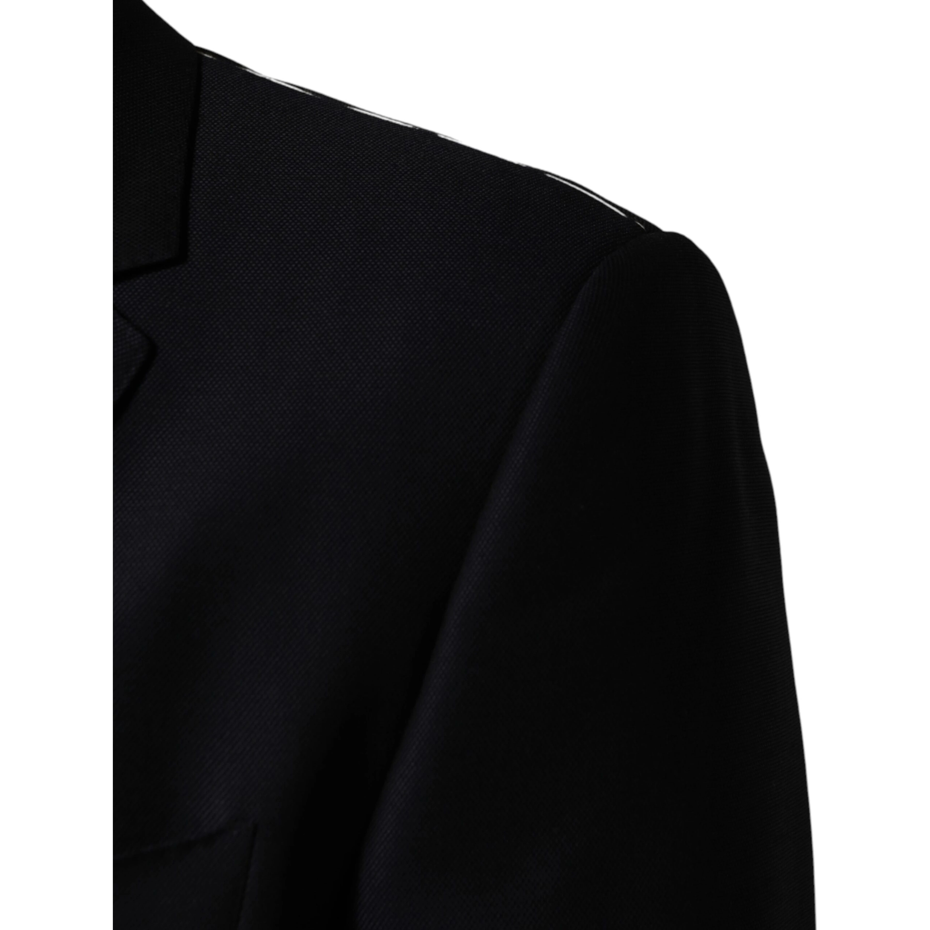 Black MARTINI Single Breasted Jacket Blazer