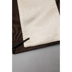 Brown Cream Lounge Belted Bathrobe Jacket
