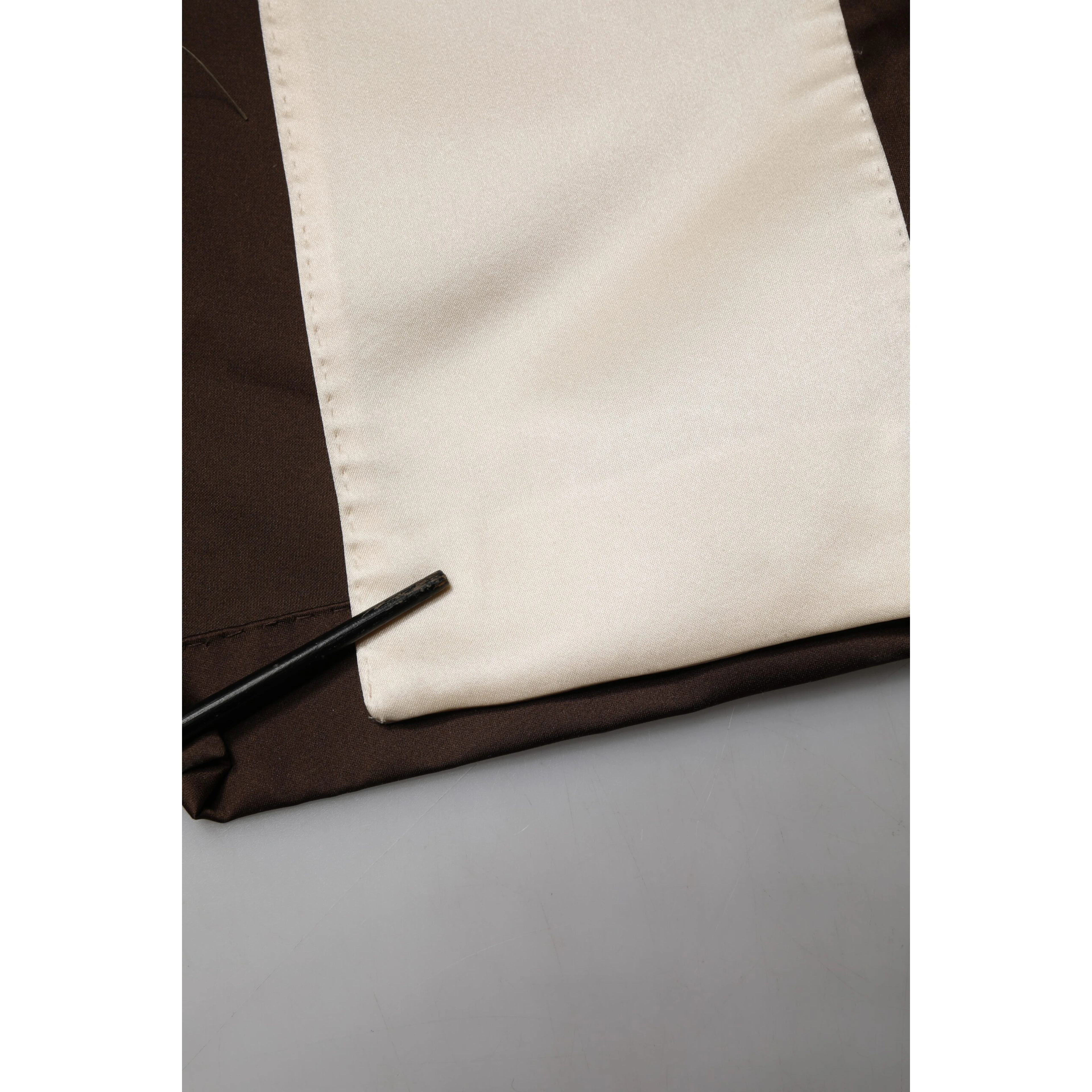 Brown Cream Lounge Belted Bathrobe Jacket