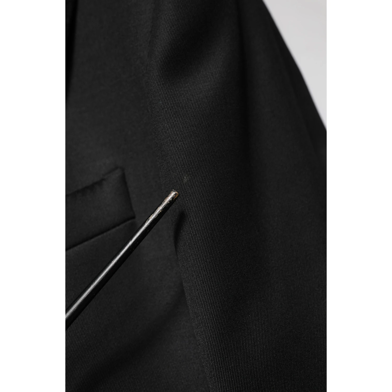 Black Wool Single Breasted Jacket Blazer
