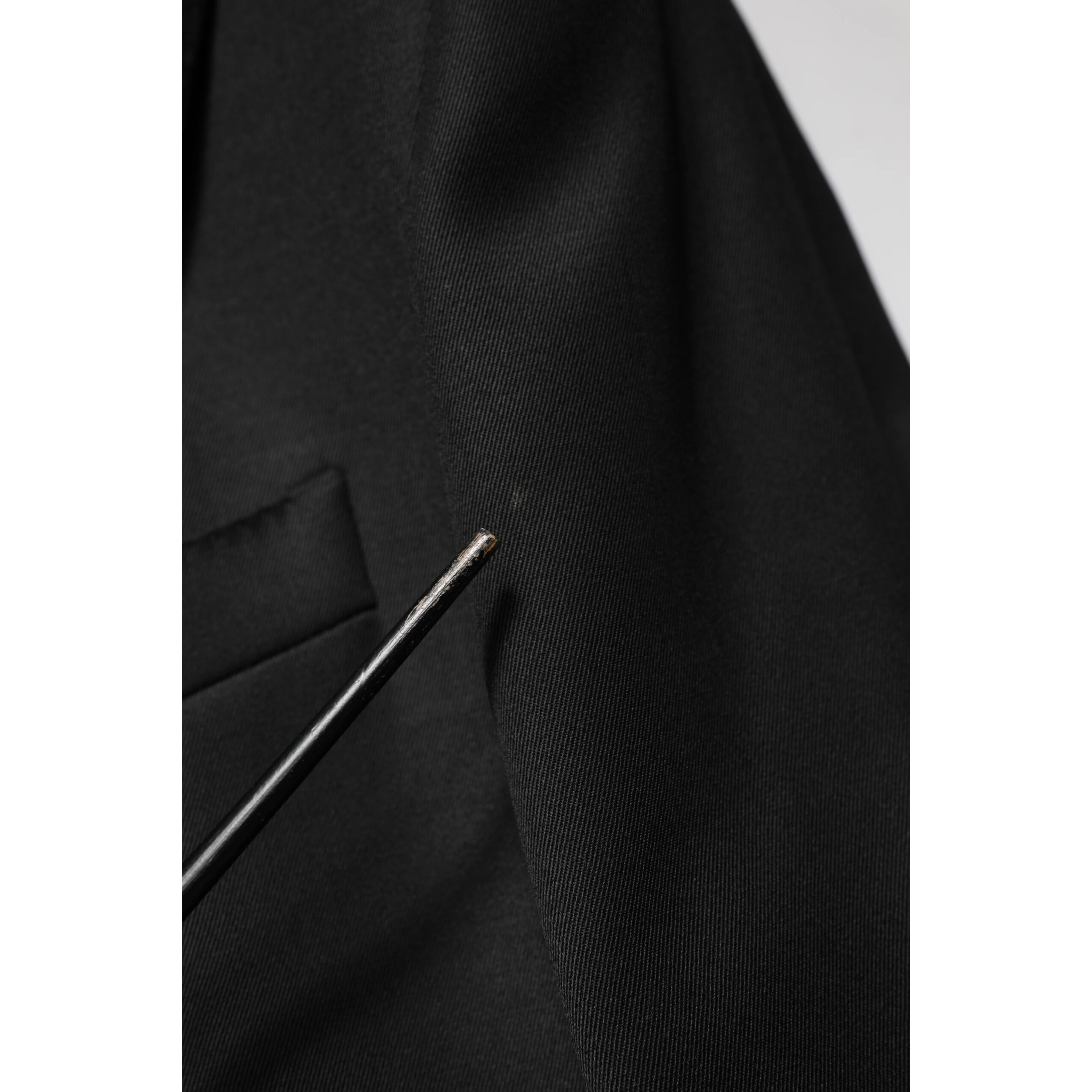 Black Wool Single Breasted Jacket Blazer