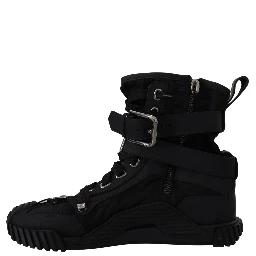 Sorrento Sneakers Nylon Black High Top Shoes