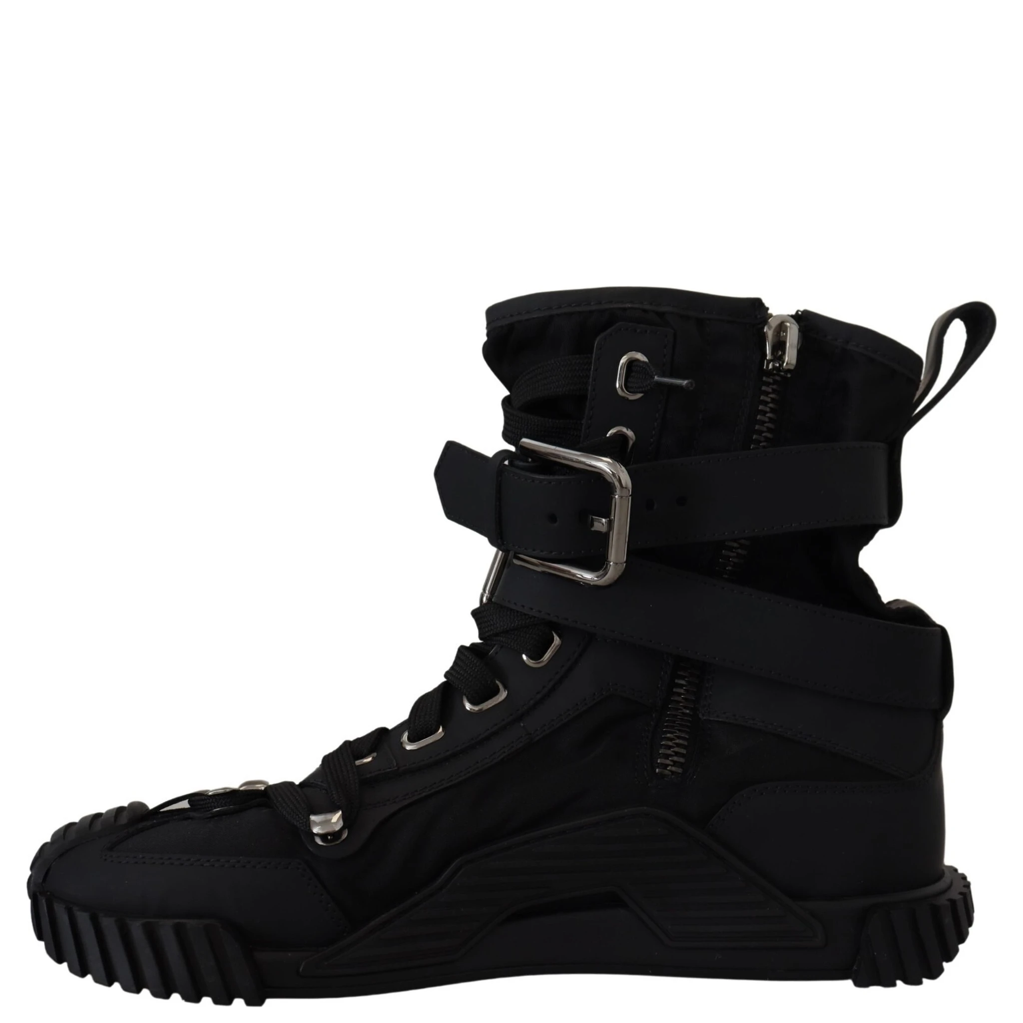 Sorrento Sneakers Nylon Black High Top Shoes