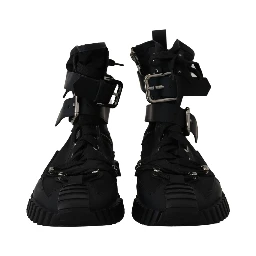 Sorrento Sneakers Nylon Black High Top Shoes