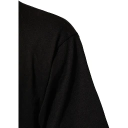 Black Logo Print Cotton Crew Neck T-shirt