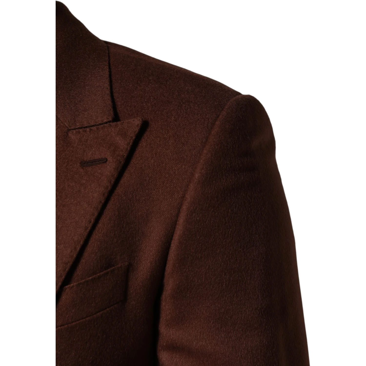 Brown Cashmere Single Breasted Jacket Blazer