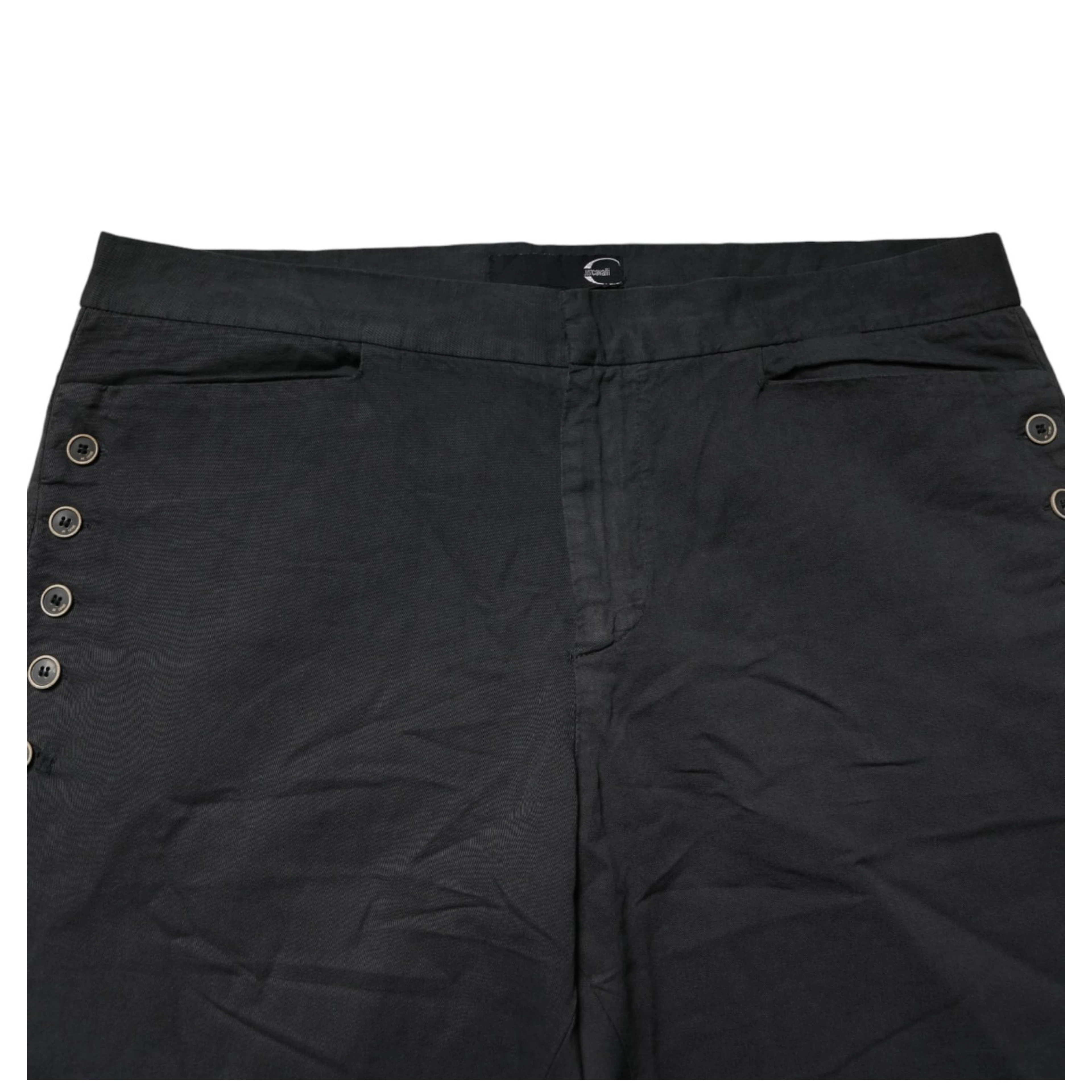 Black Straight Fit Mid Waist Denim Trouser Jeans