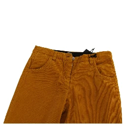 Orange High Waist Straight Trouser Pants