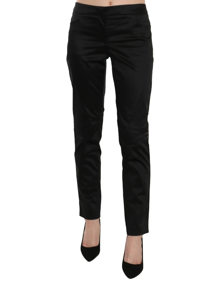 Black Mid Waist Skinny Dress Formal Trousers Pants alternative