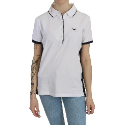 Cotton White Collared Short Sleeve Top