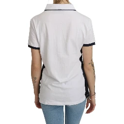 Cotton White Collared Short Sleeve Top