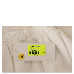 White High Waist Cropped Women Trouser Pants