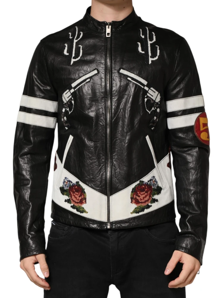 Black Guns n' Roses FullZip Men Biker Jacket alternative