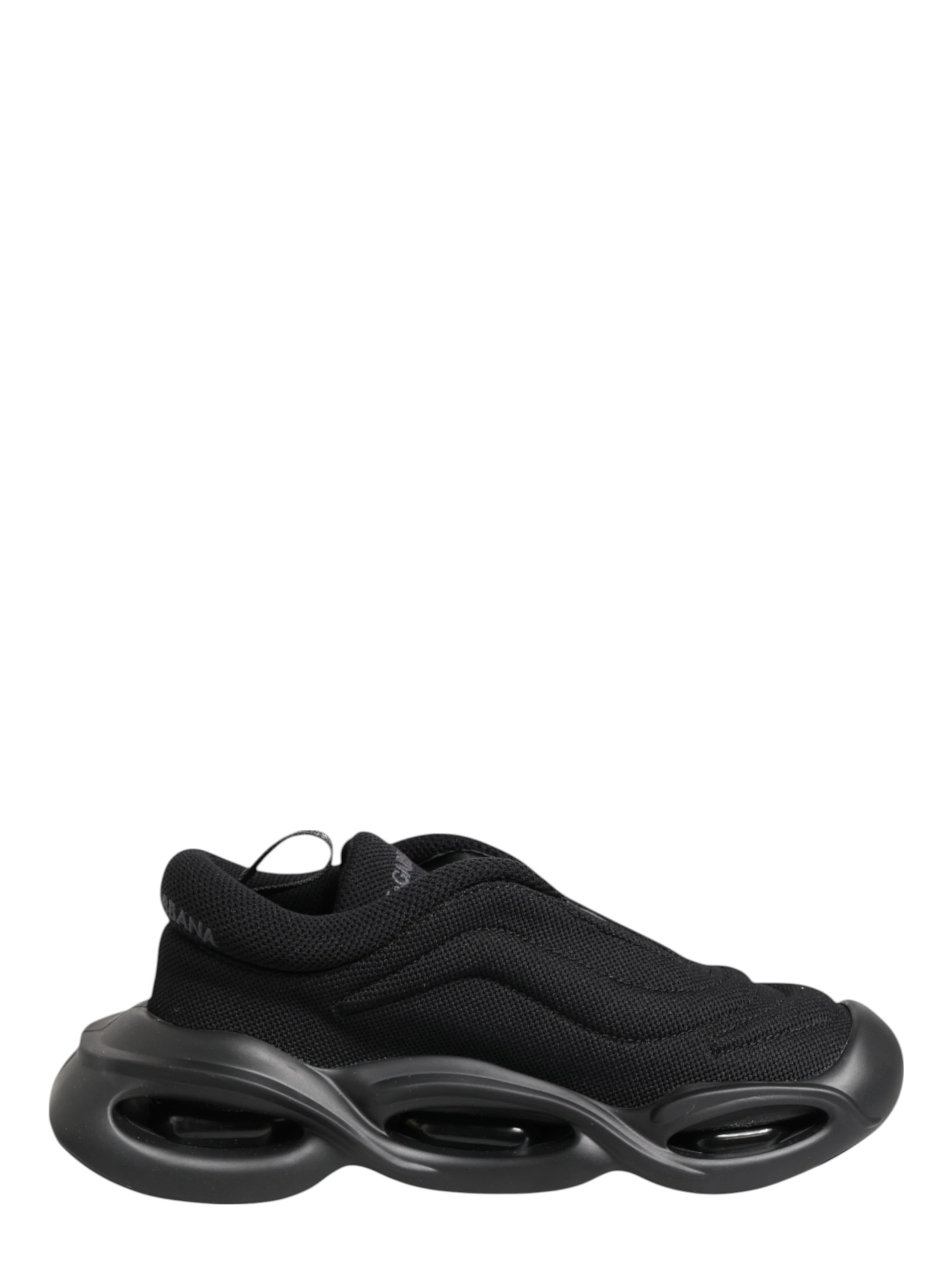 Black Slip On Low Top Wave Sneakers Shoes