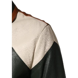 Multicolor Leather Full Zip men Biker Jacket