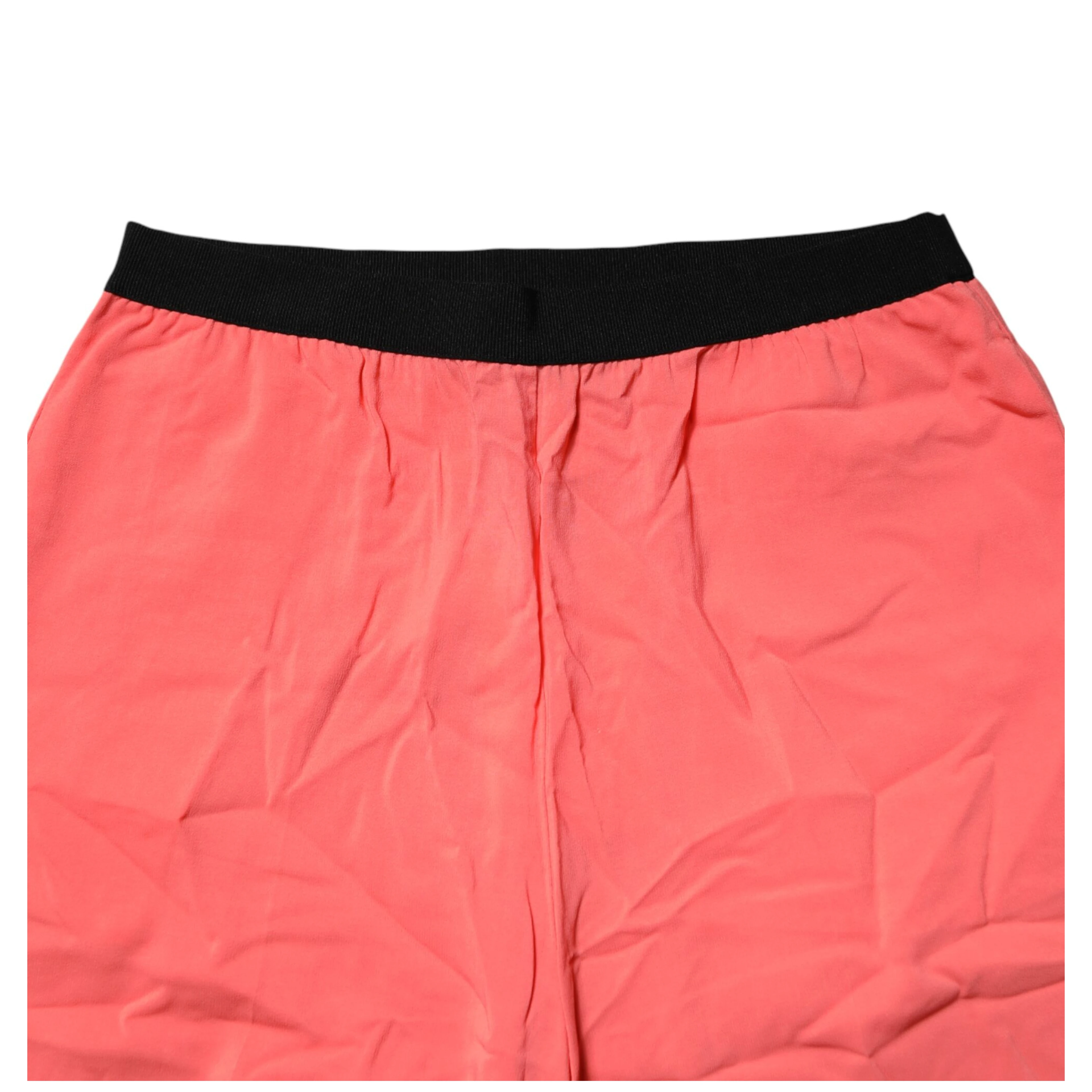 Neon Pink High Waist Straight Wide Leg Trouser Pants