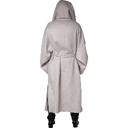 Off White Belted Long Trench Coat Men Jacket