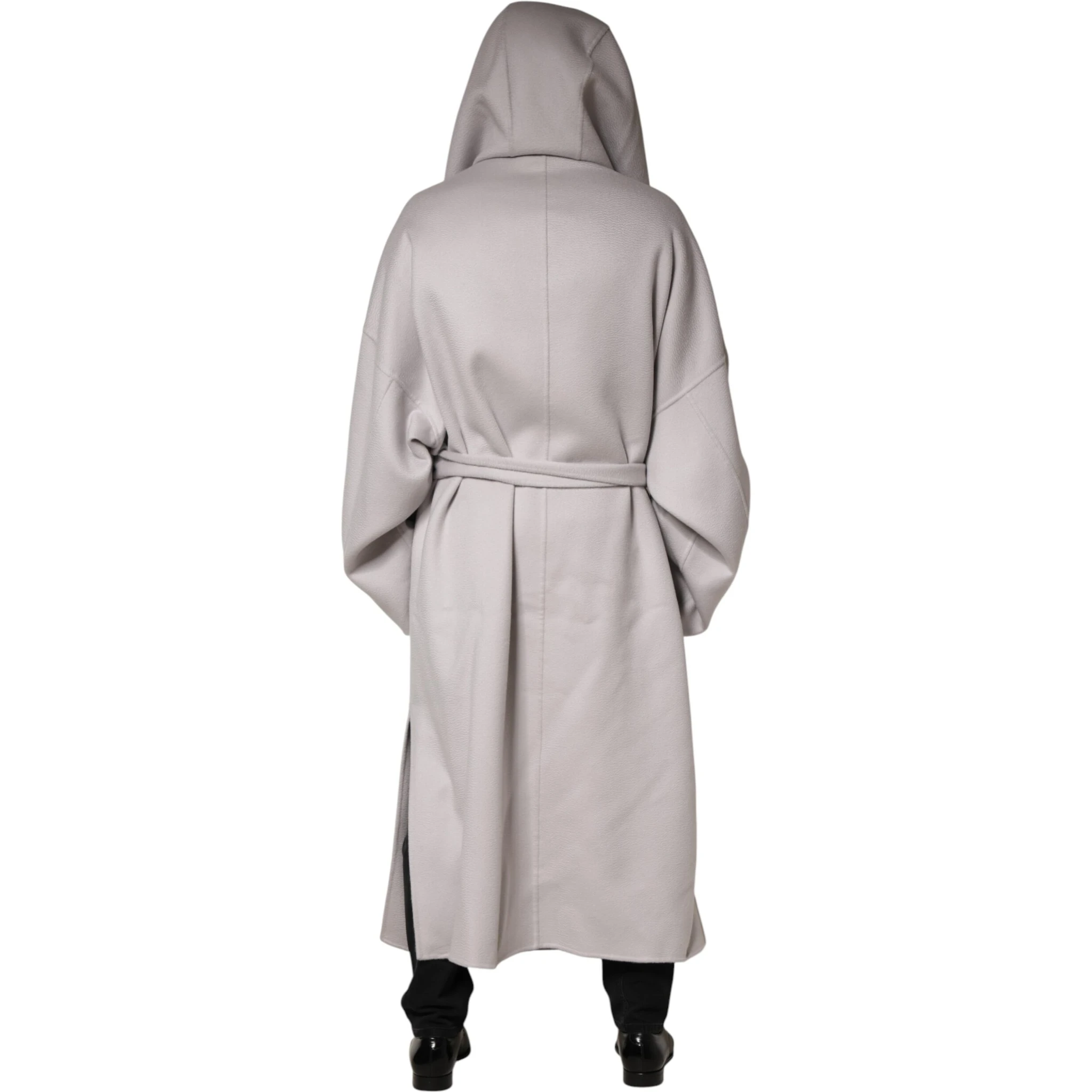 Off White Belted Long Trench Coat Men Jacket