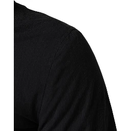 Dark Blue Cotton Full Zip Bomber Men Jacket