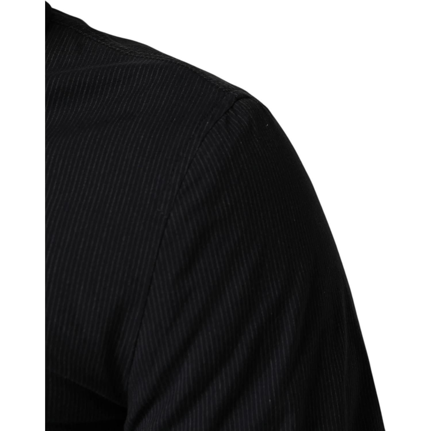 Dark Blue Cotton Full Zip Bomber Men Jacket