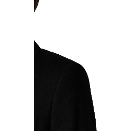 Black Wool Double Breasted TrenchCoat Jacket