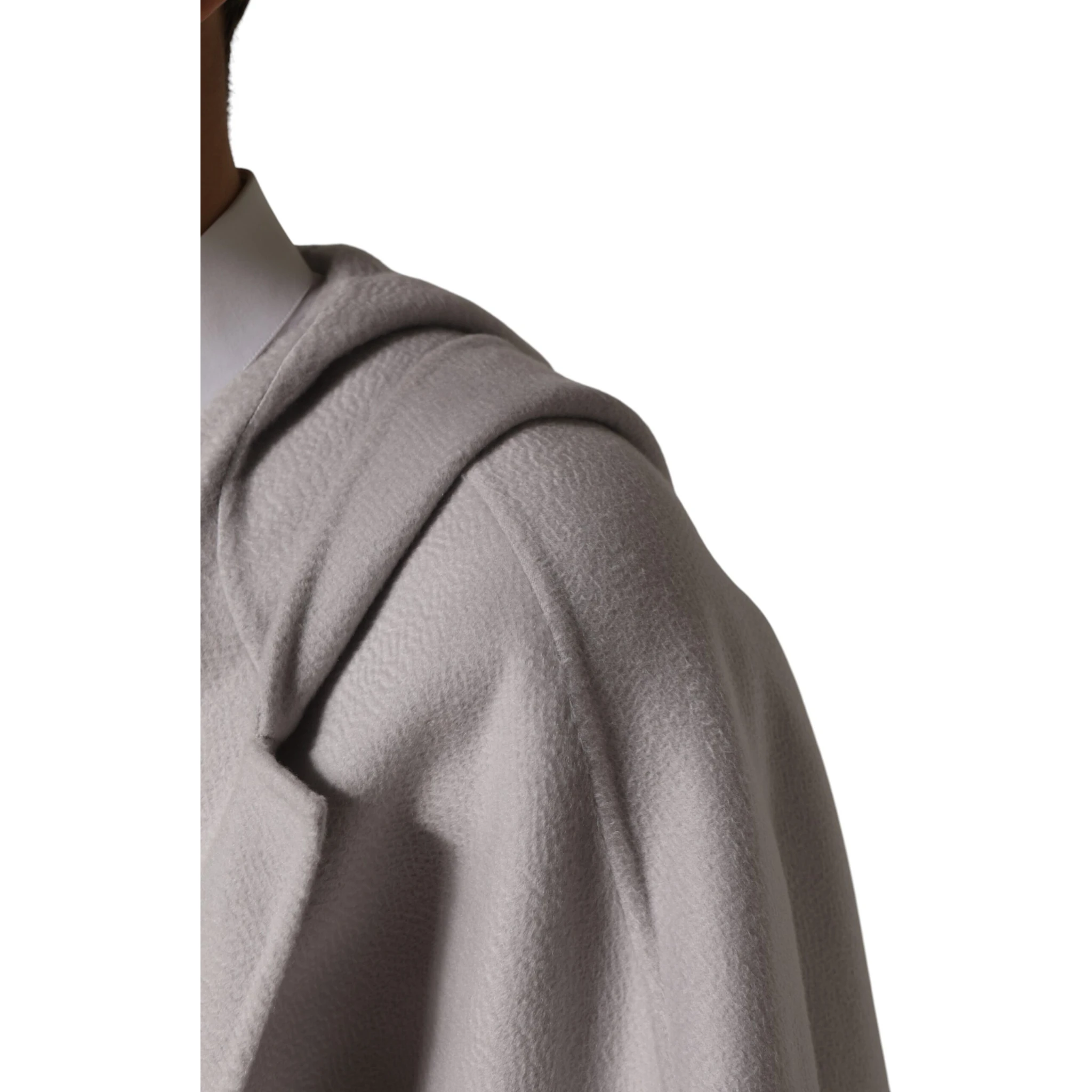 Off White Belted Long Trench Coat Men Jacket