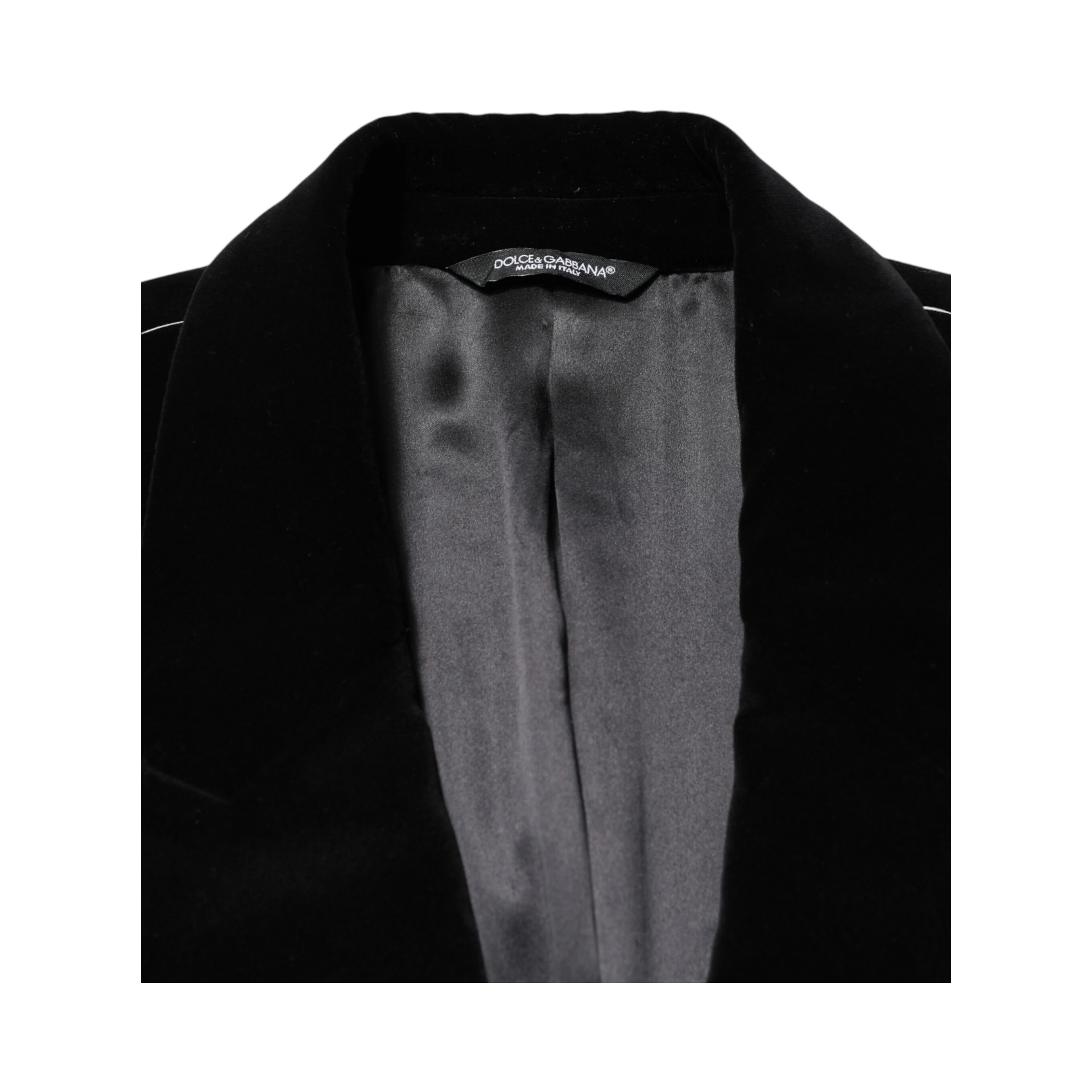 Black Cotton Velvet Long Trench Coat Jacket