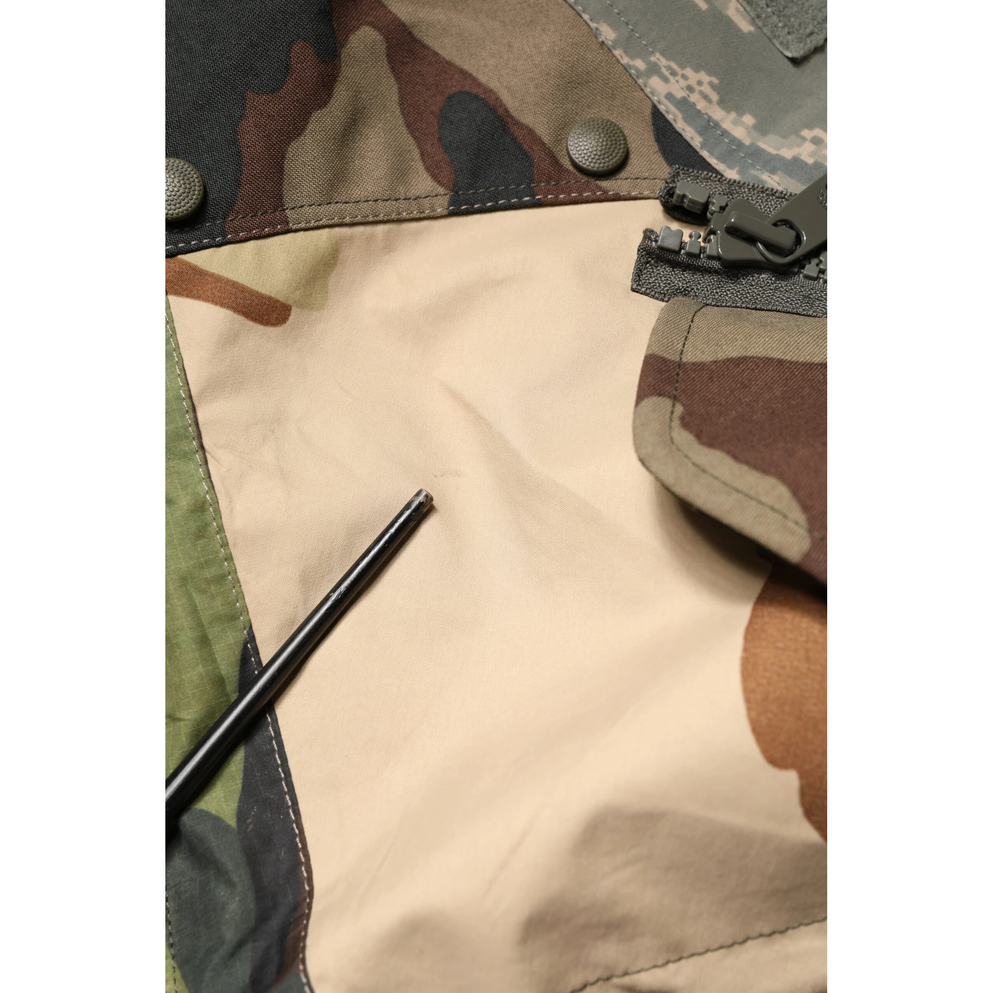 Multicolor Camouflage Hooded RainCoat Jacket