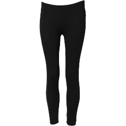 Black Skinny Mid Waist Leggings Cropped Trouser Pants