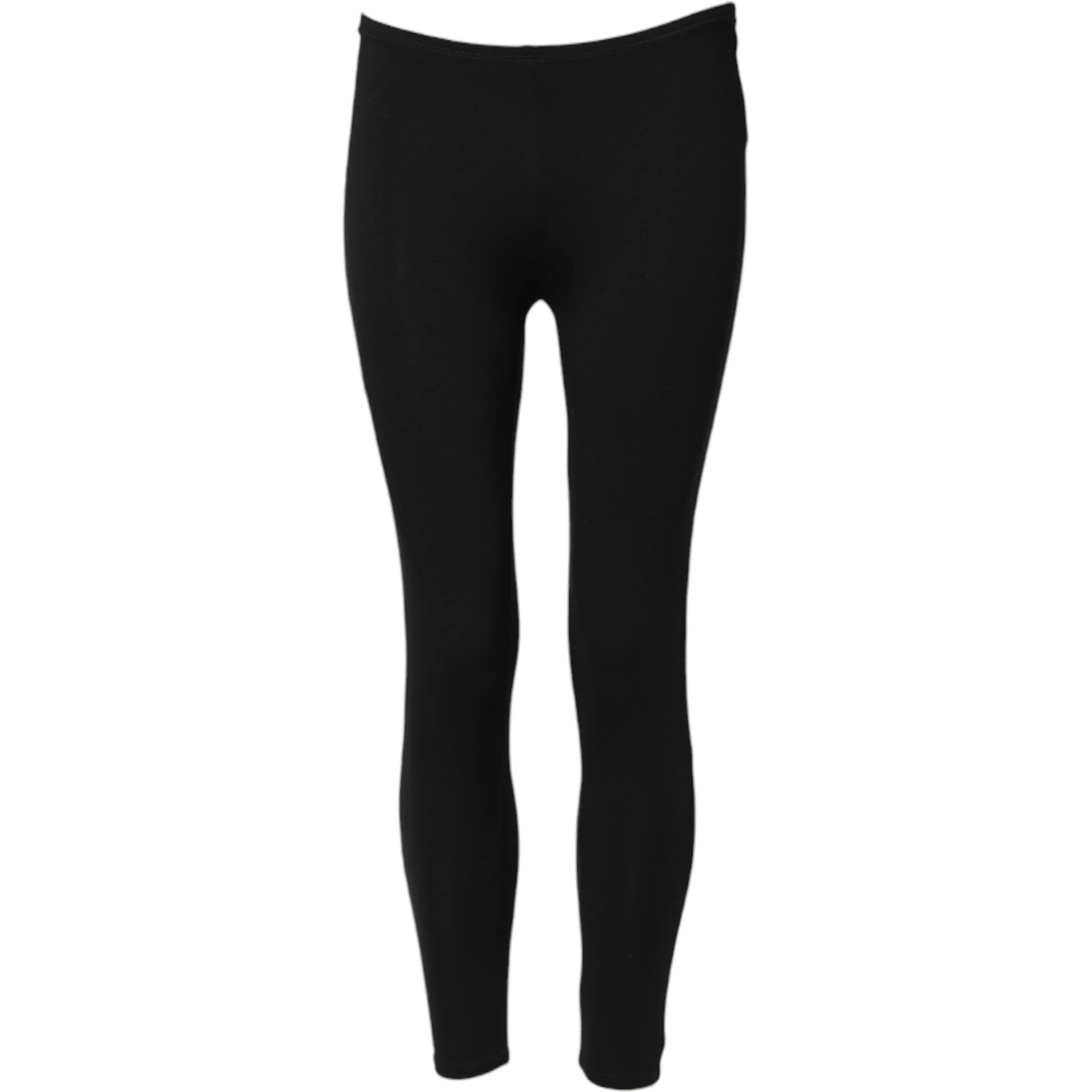 Black Skinny Mid Waist Leggings Cropped Trouser Pants