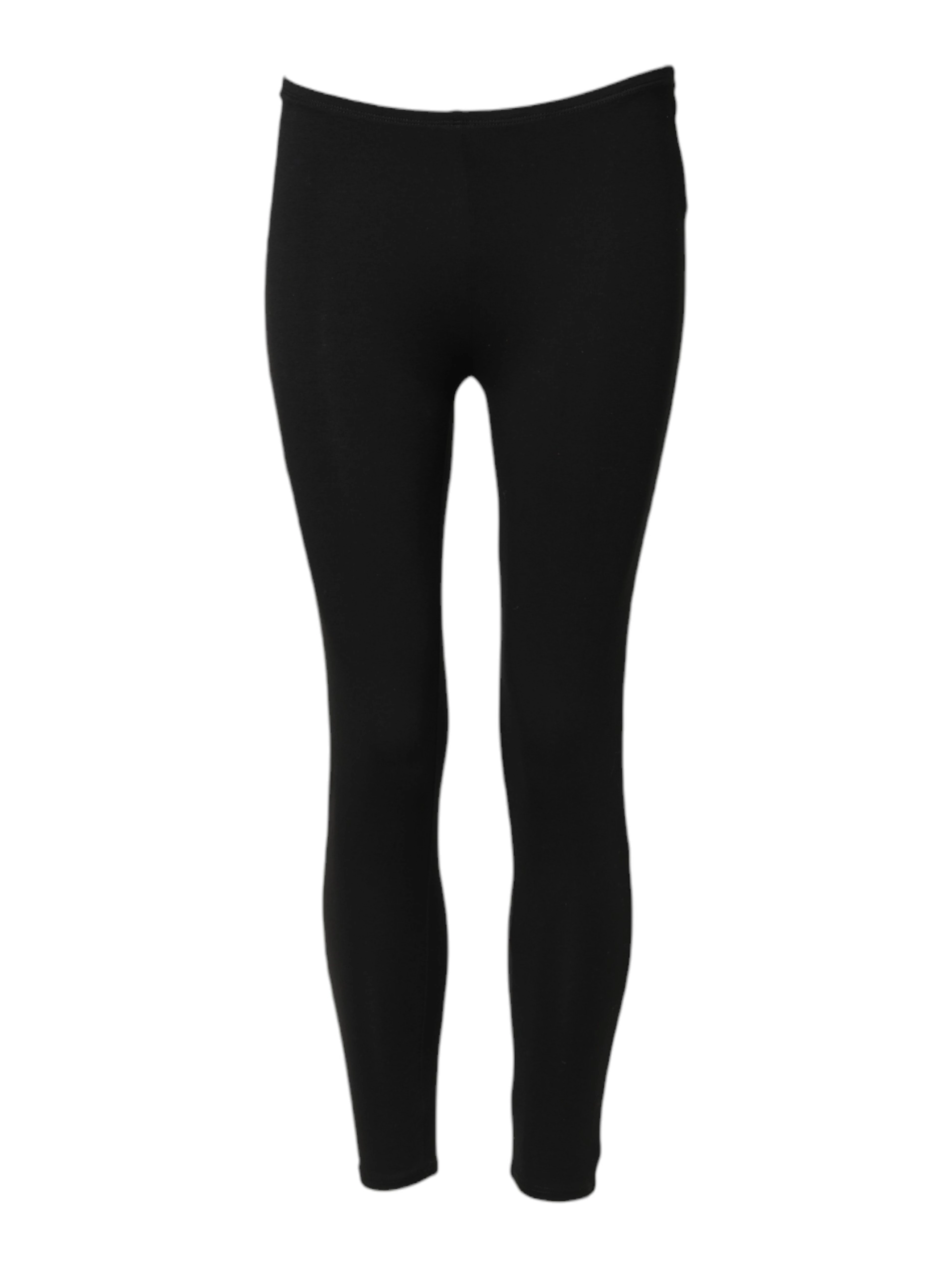 Black Skinny Mid Waist Leggings Cropped Trouser Pants