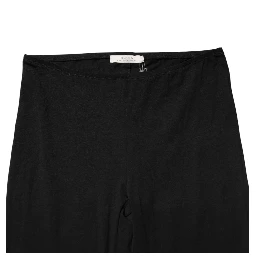 Black Skinny Mid Waist Leggings Cropped Trouser Pants