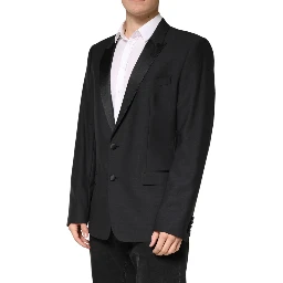 Black MARTINI Single Breasted Jacket Blazer