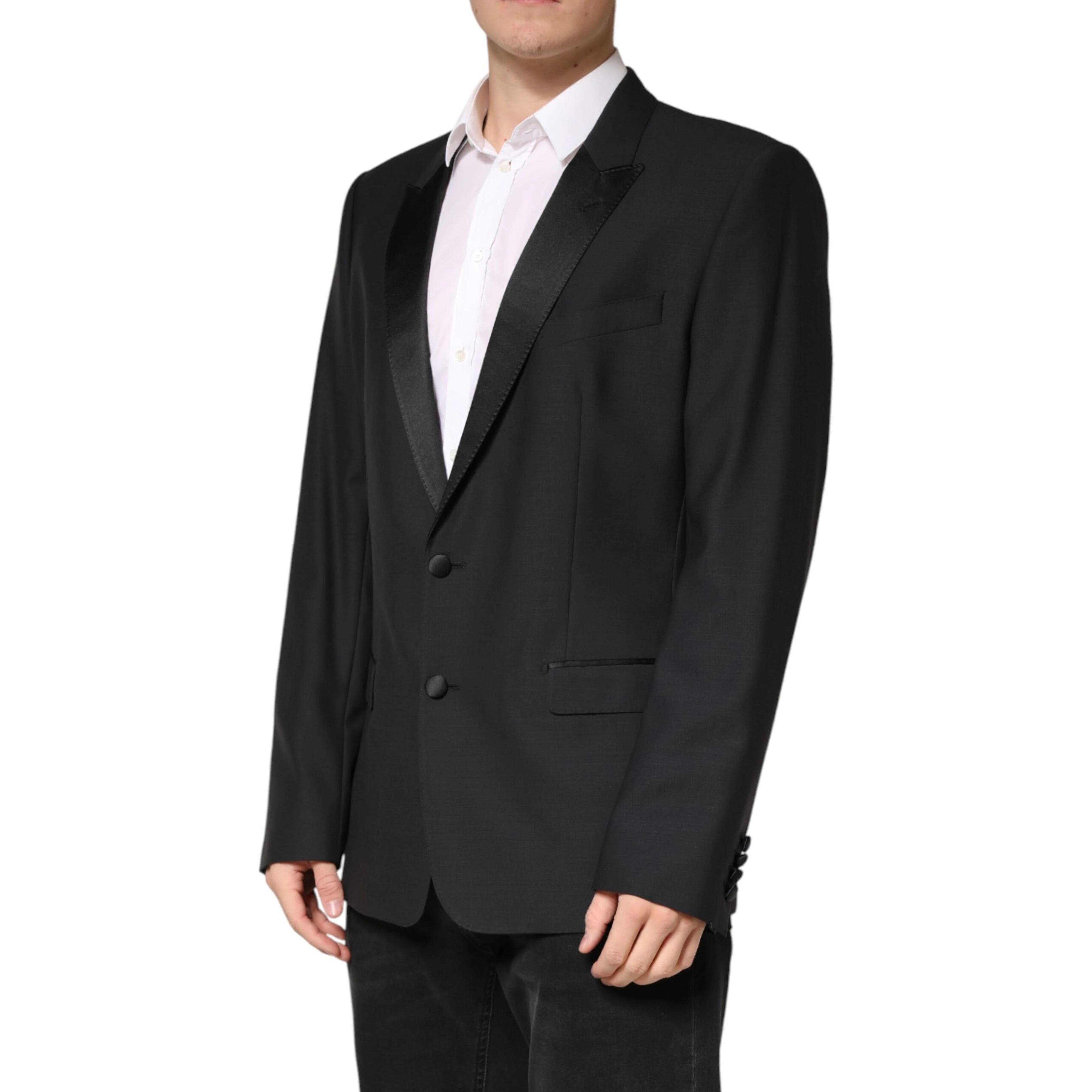 Black MARTINI Single Breasted Jacket Blazer