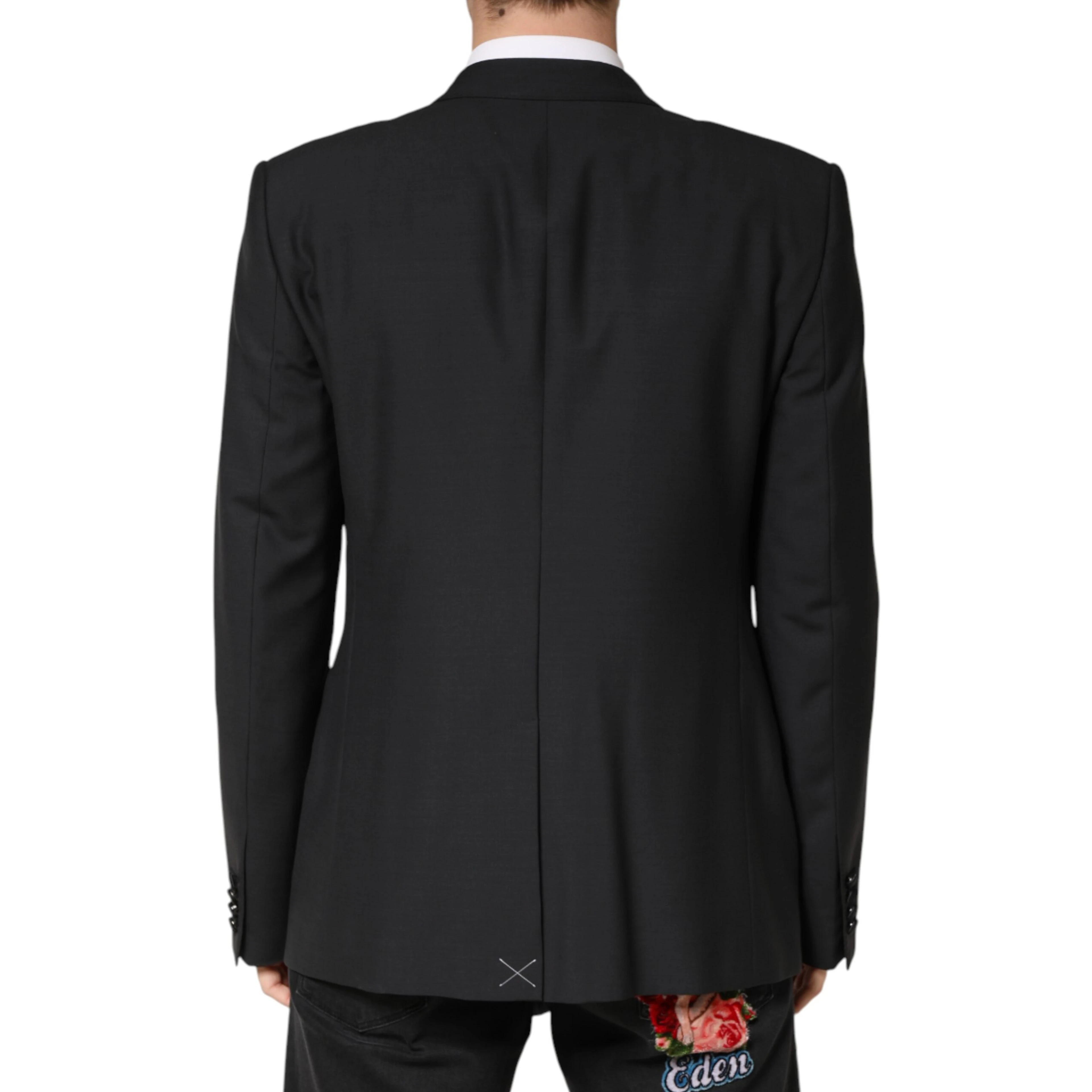 Black MARTINI Single Breasted Jacket Blazer