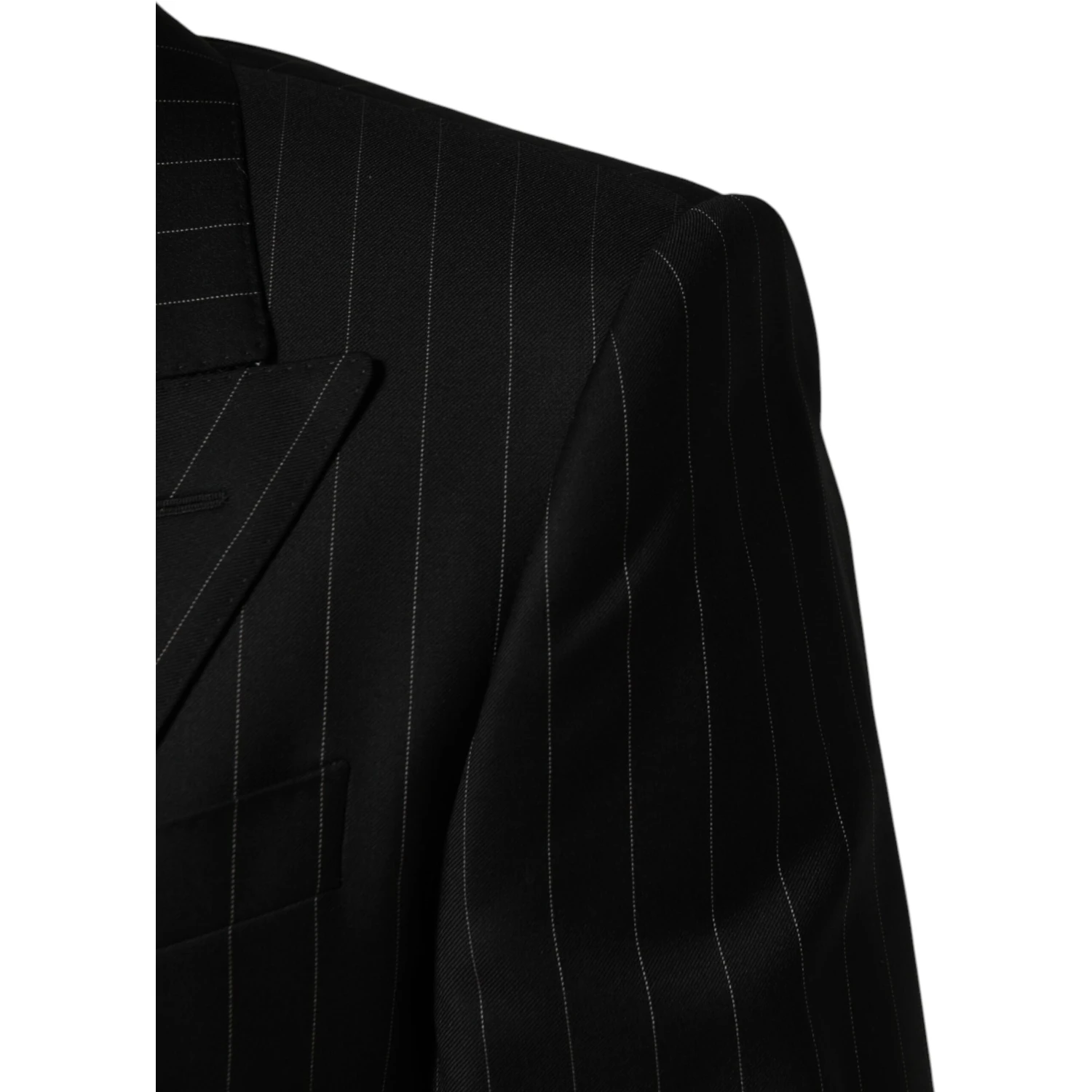 Black Stripes Double Breasted 2Button Blazer