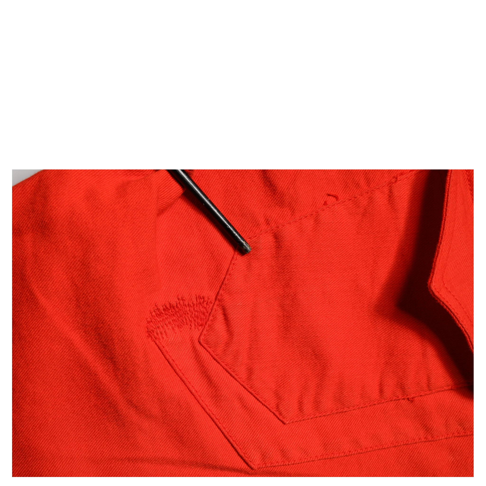 Red Mid Waist Skinny Cropped Trouser Jeans